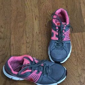 Nike pink and gray sneakers size 10